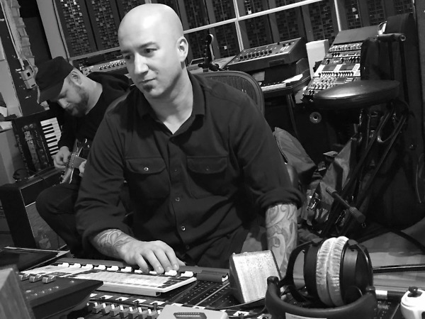 Jim Castro in recording studio for music production